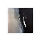 OXIDATION framed paper gloss — White, 16″×16″