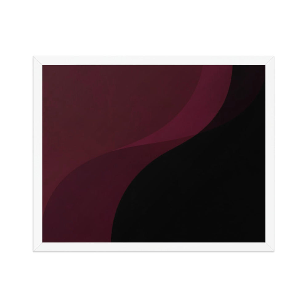 DAMASK — Framed Paper, White, 16×20