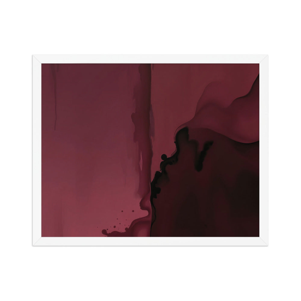 CARINENA — Framed Paper, White, 16×20