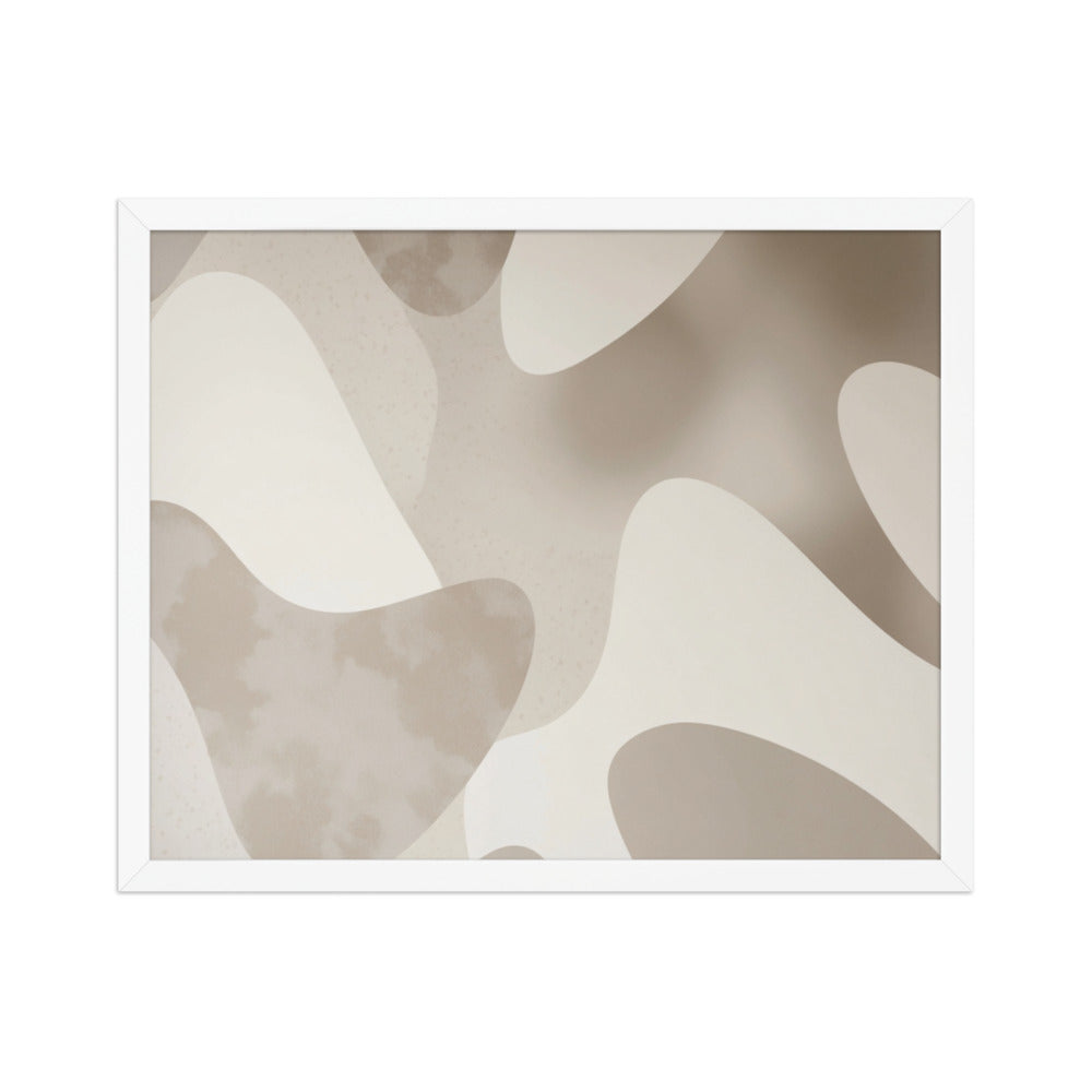 JACQUARD — Framed Paper, White, 16×20