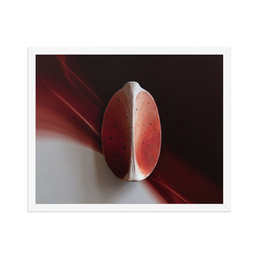 AMPHORA — Framed Paper, White, 16×20