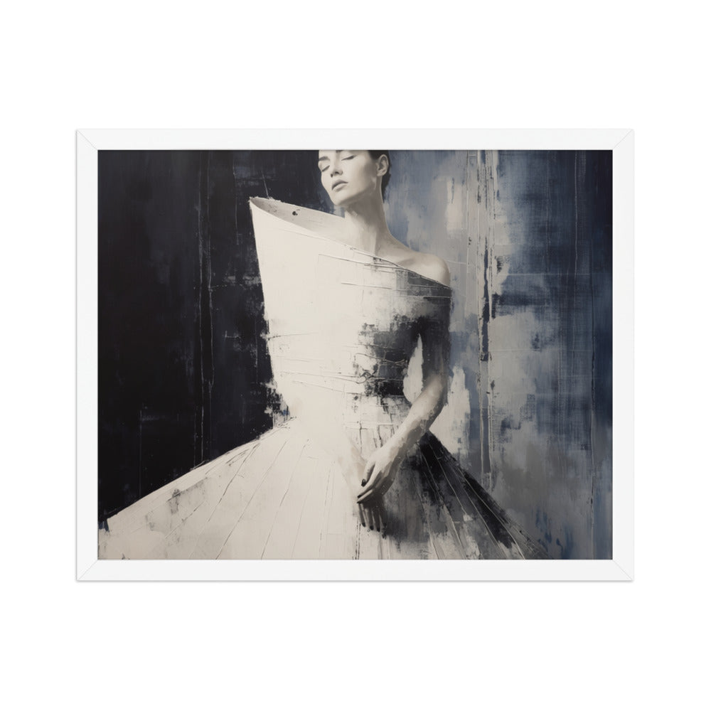 FIGURE — Framed Paper, White, 16×20