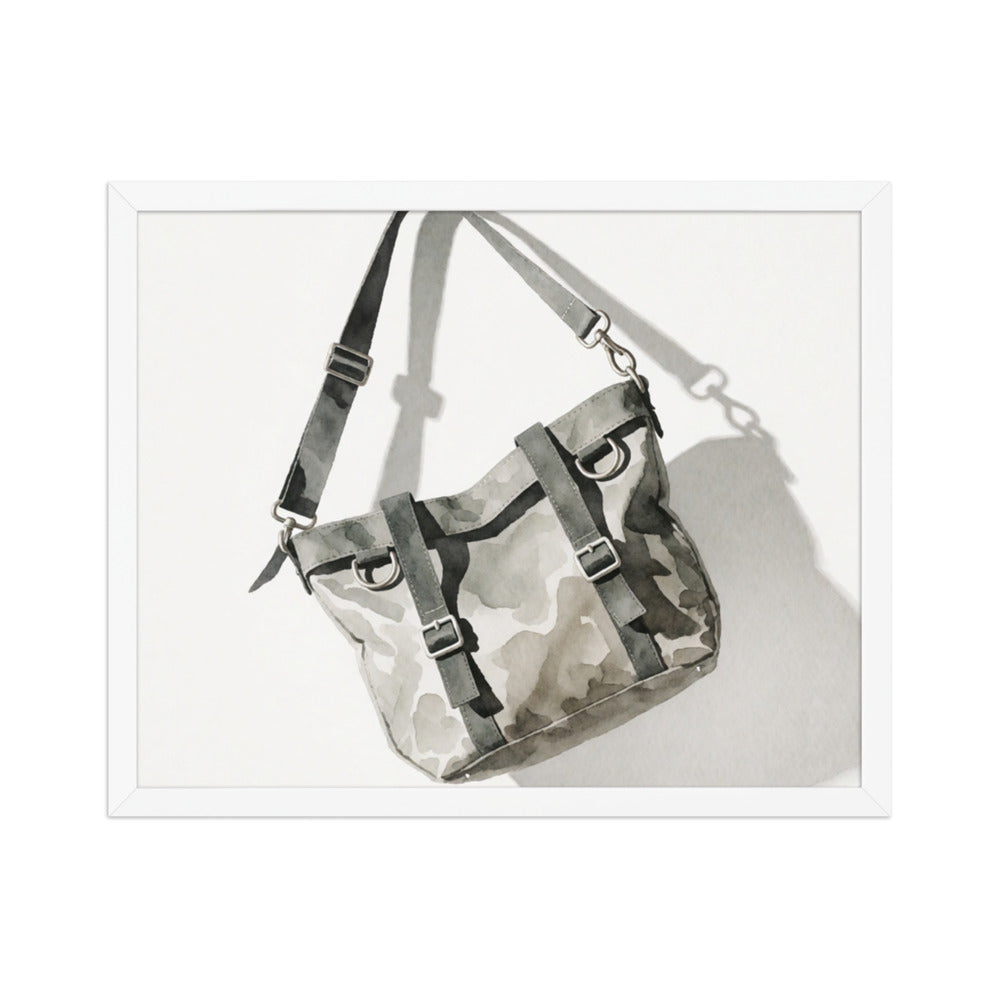 FERRULE — Framed Paper, White, 16×20