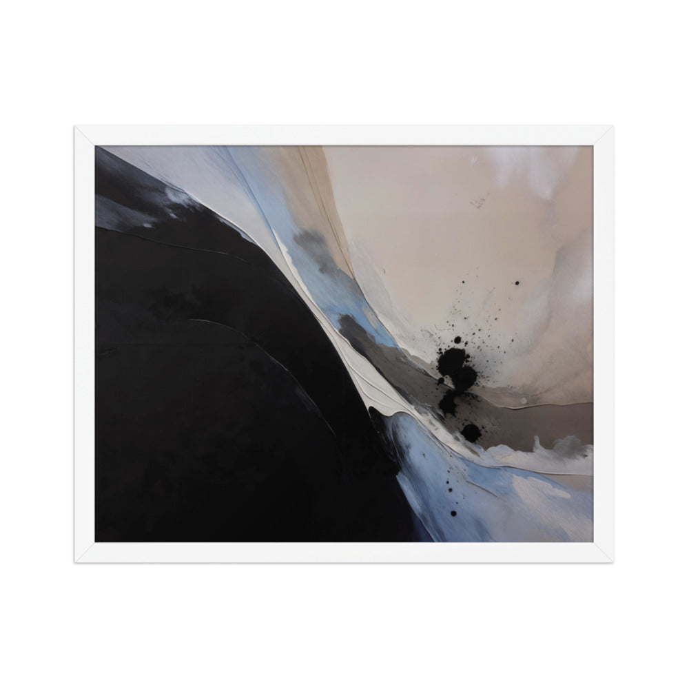 NUCLEATION framed paper gloss — White, 16″×20″