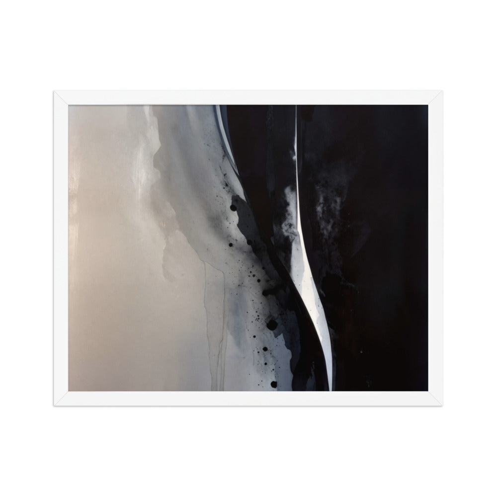 OXIDATION framed paper gloss — White, 16″×20″