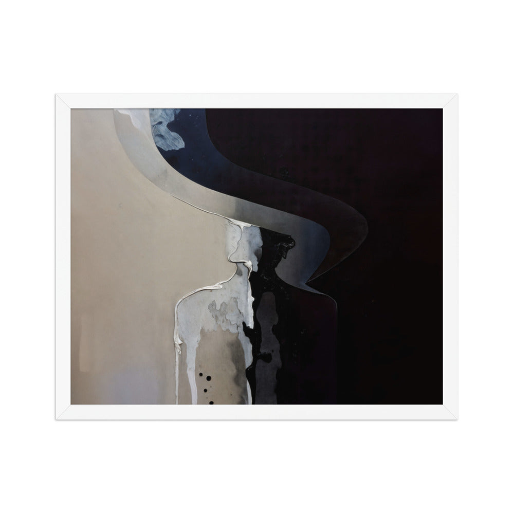 PASSIVATION framed paper gloss — White, 16″×20″