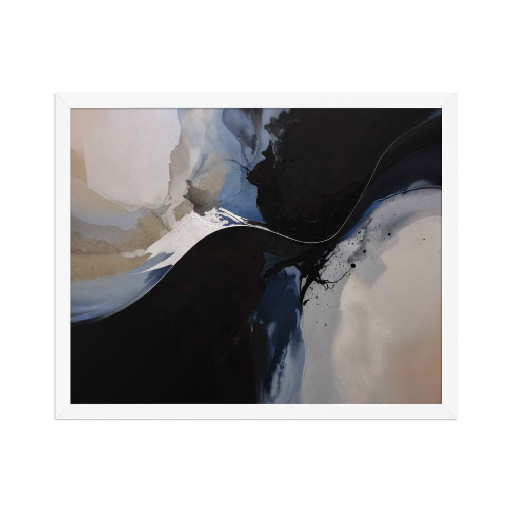 REDUCTION framed paper gloss — White, 16″×20″