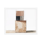 AGGREGATE framed paper gloss — White, 16″×20″