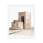 Assembly framed paper in White frame — 16″×20″