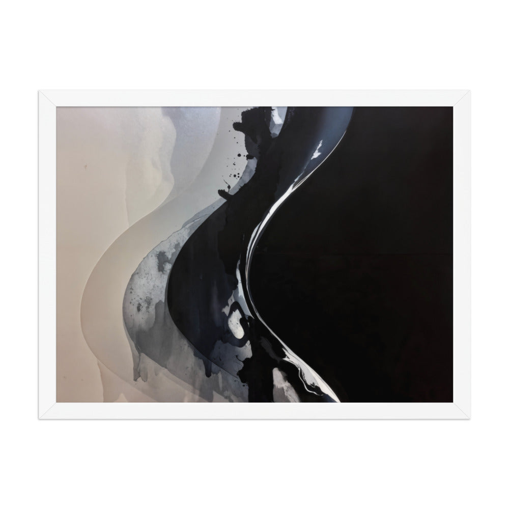 CATALYSIS framed paper gloss — White, 18″×24″