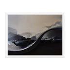 DIFFUSION framed paper gloss — White, 18″×24″