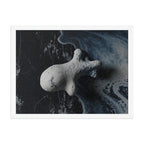 ASTEROID — Framed Paper, White, 18×24