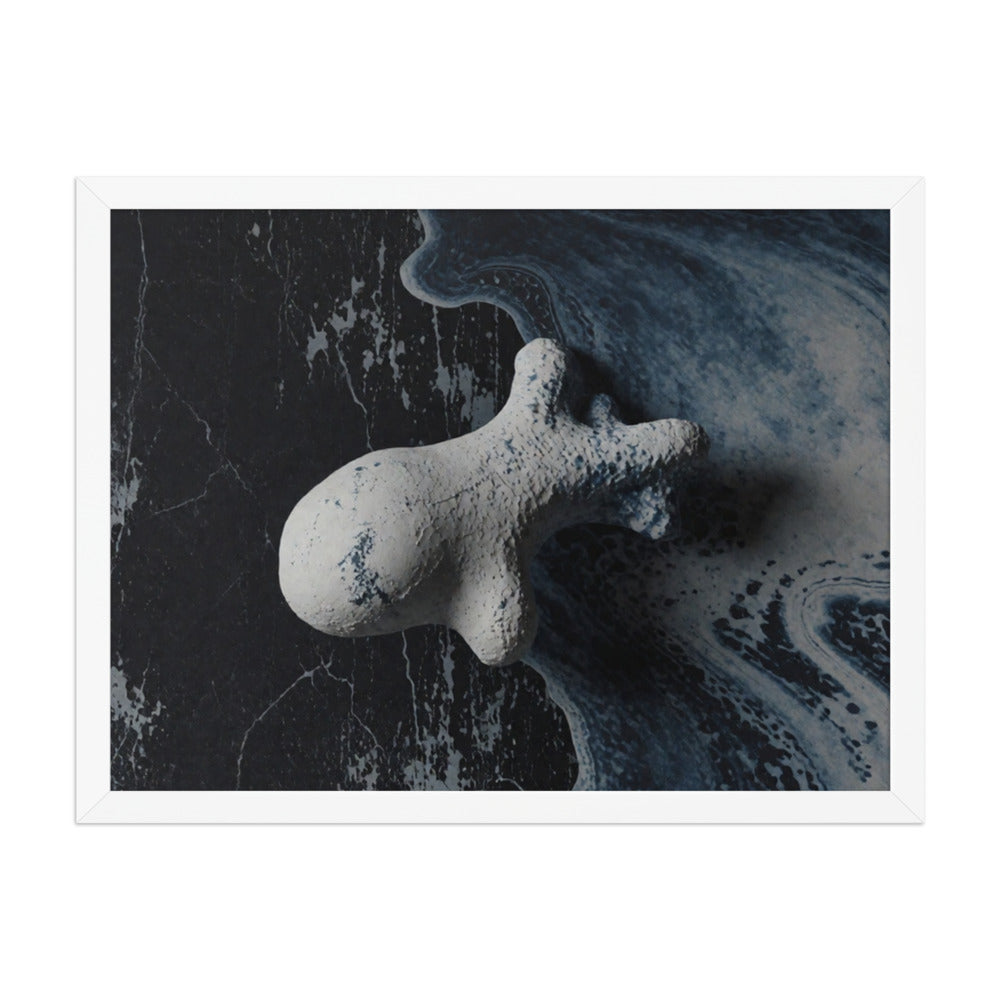 ASTEROID — Framed Paper, White, 18×24