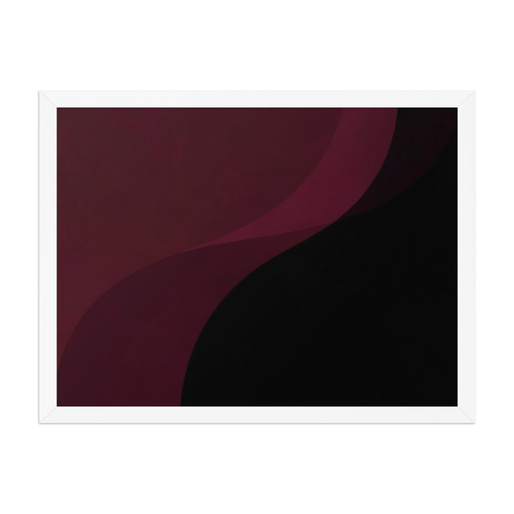 DAMASK — Framed Paper, White, 18×24