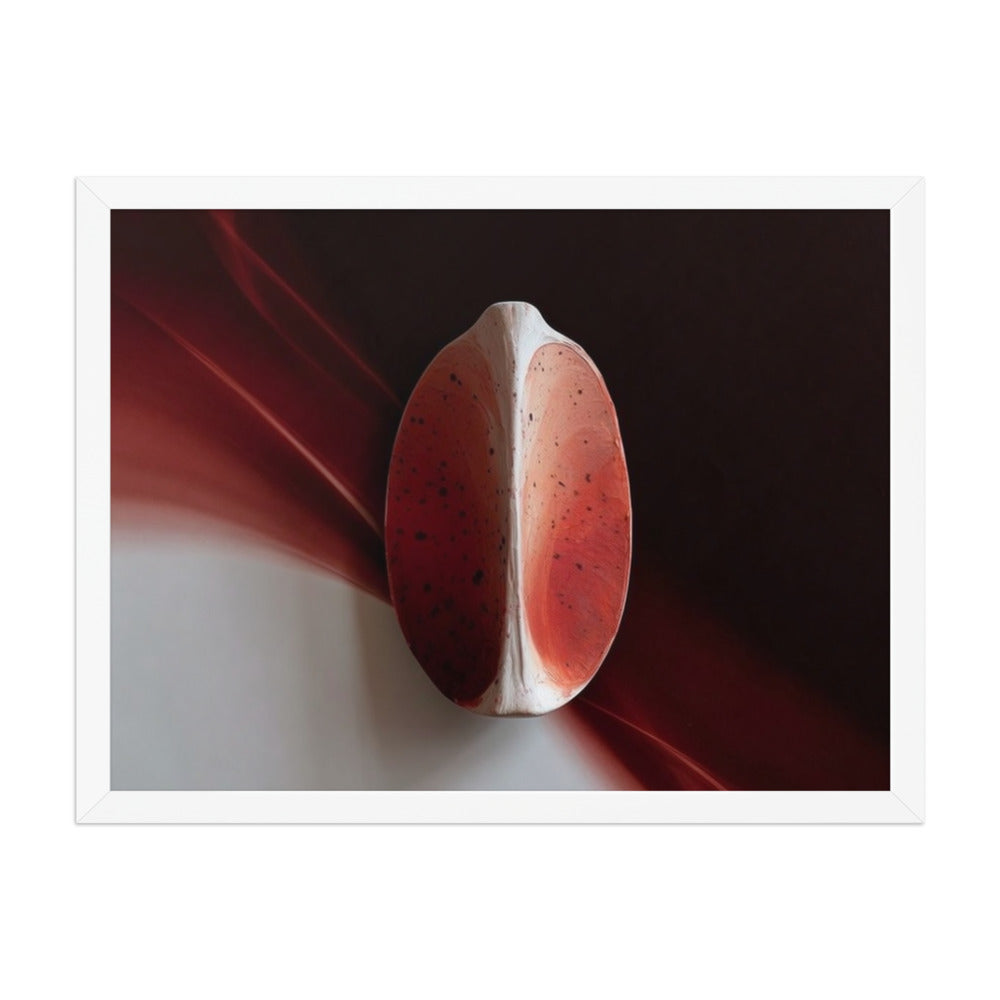 AMPHORA — Framed Paper, White, 18×24