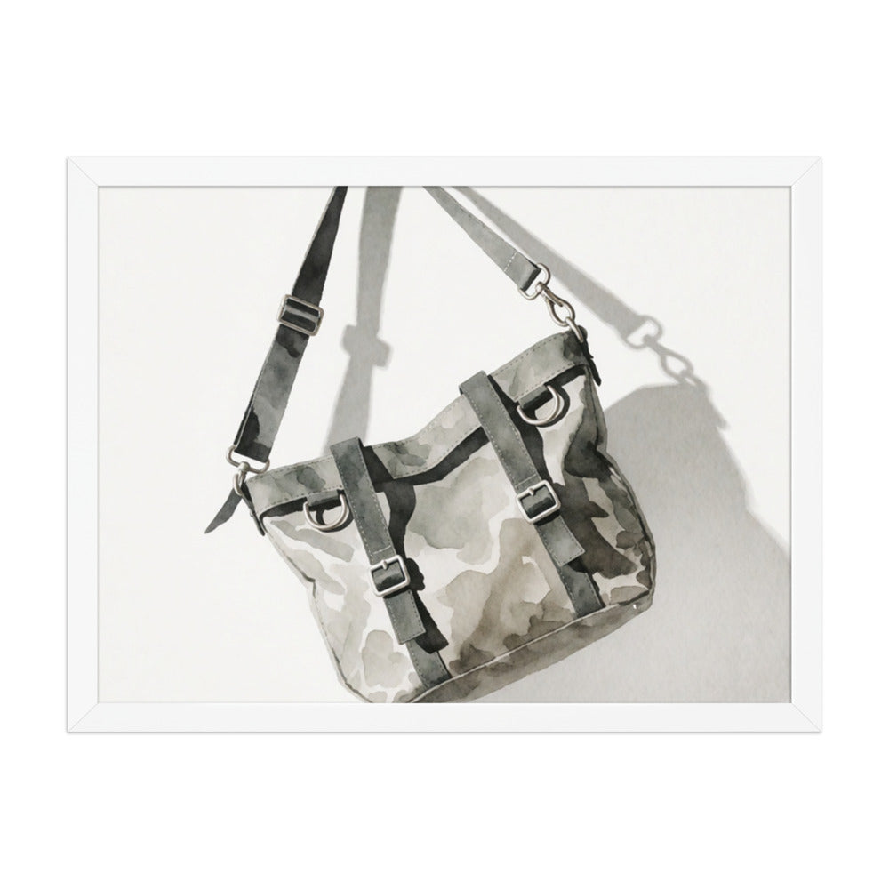FERRULE — Framed Paper, White, 18×24