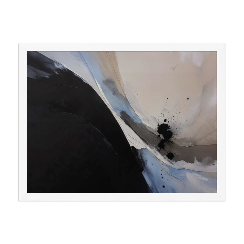NUCLEATION framed paper gloss — White, 18″×24″