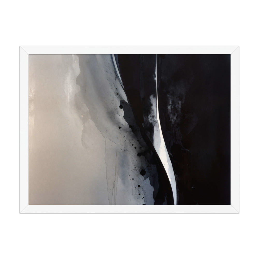 OXIDATION framed paper gloss — White, 18″×24″