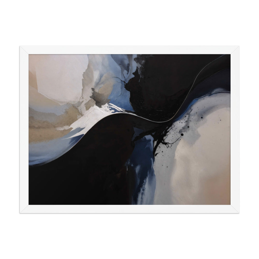REDUCTION framed paper gloss — White, 18″×24″