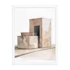 Assembly framed paper in White frame — 18″×24″