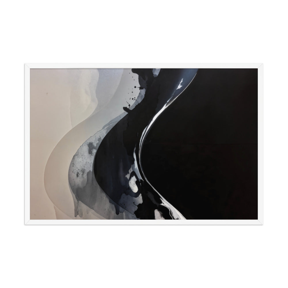 CATALYSIS framed paper gloss — White, 24″×36″