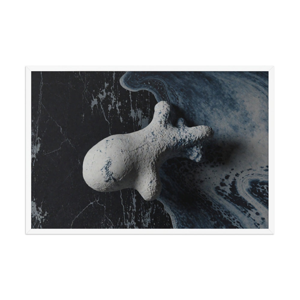 ASTEROID — Framed Paper, White, 24×36