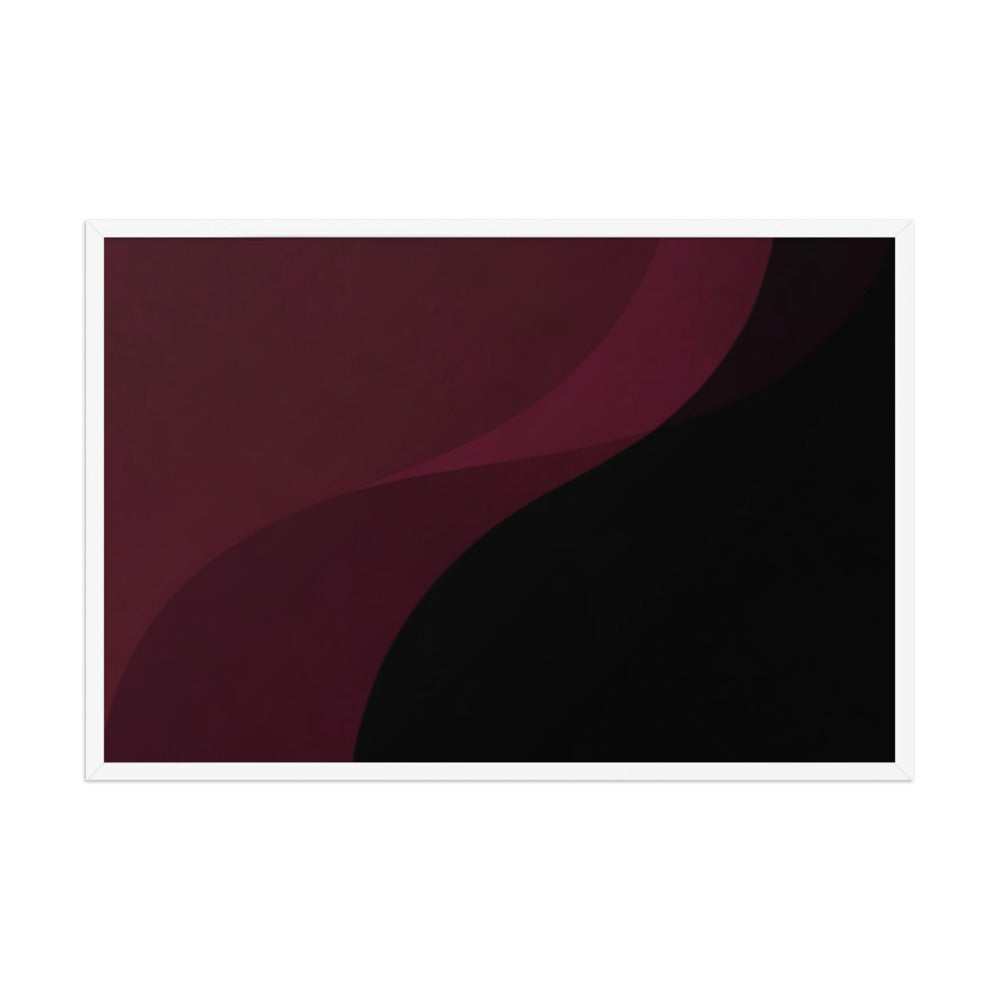 DAMASK — Framed Paper, White, 24×36
