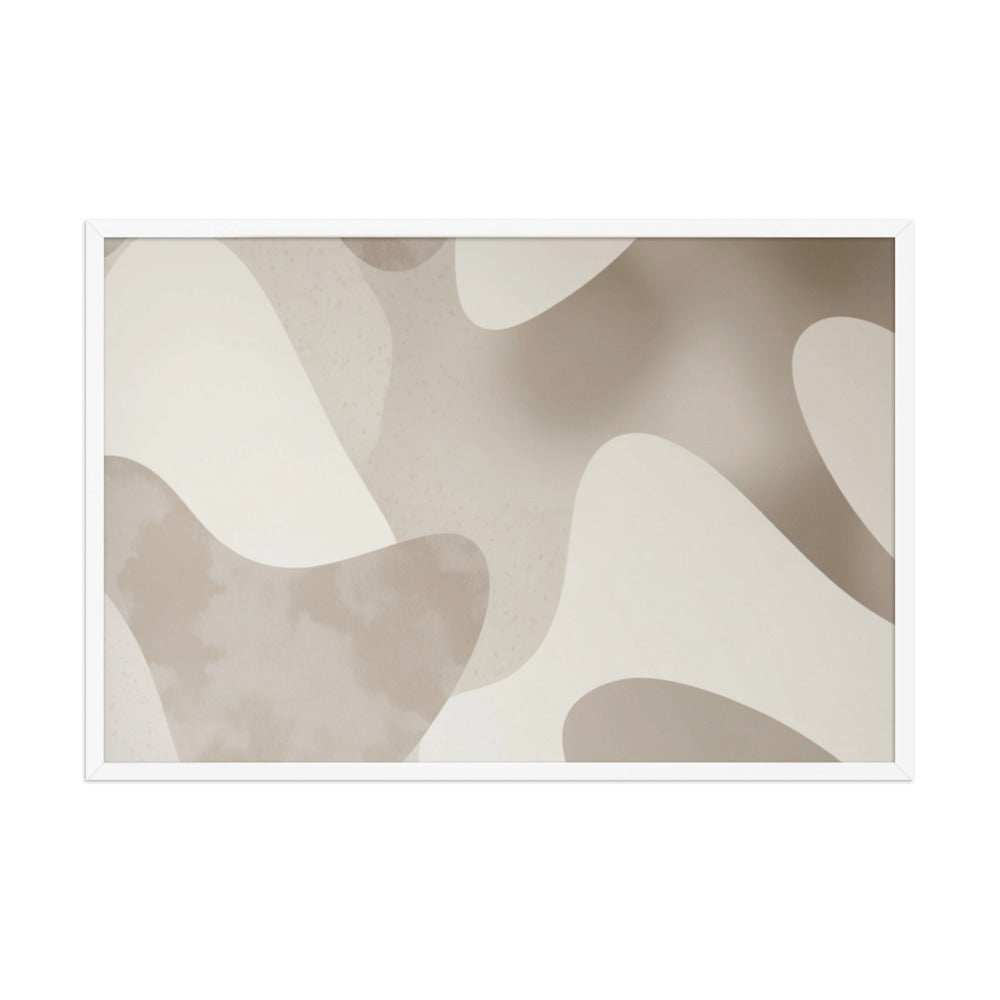 JACQUARD — Framed Paper, White, 24×36
