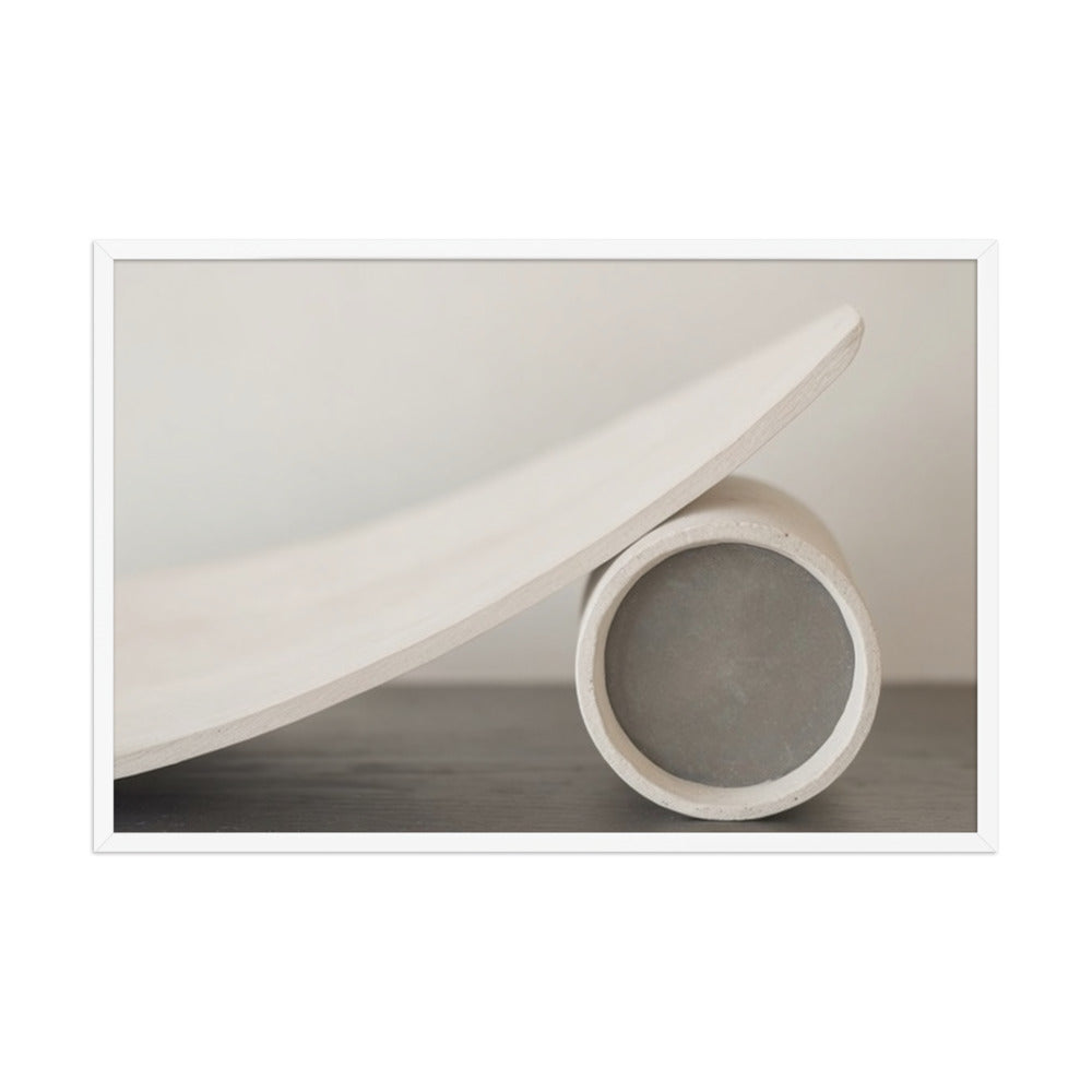 CAMFER — Framed Paper, White, 24×36