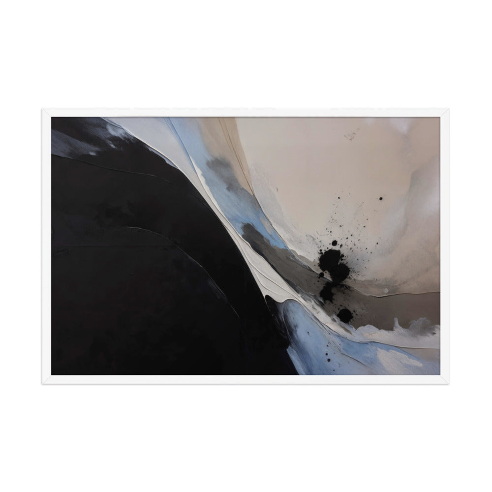 NUCLEATION framed paper gloss — White, 24″×36″