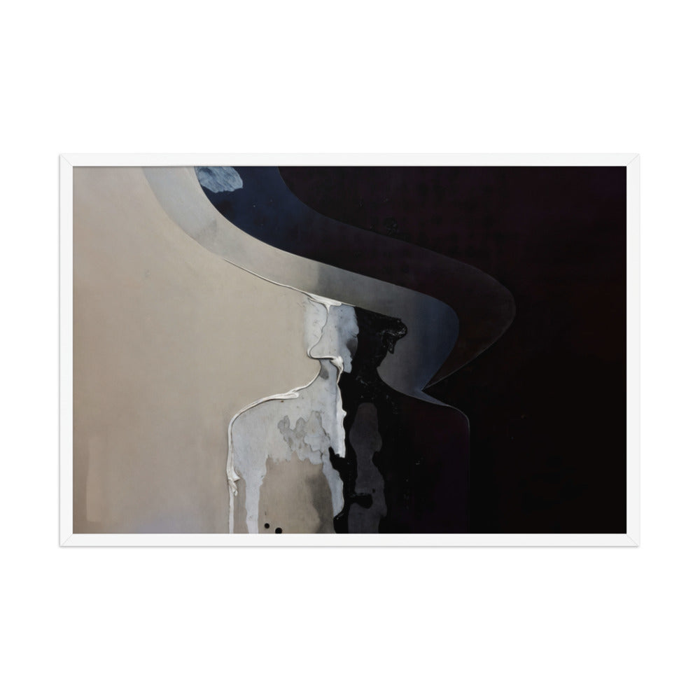 PASSIVATION framed paper gloss — White, 24″×36″