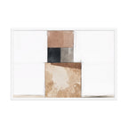 AGGREGATE framed paper gloss — White, 24″×36″