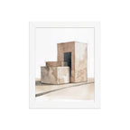 Assembly framed paper in White frame — 8″×10″