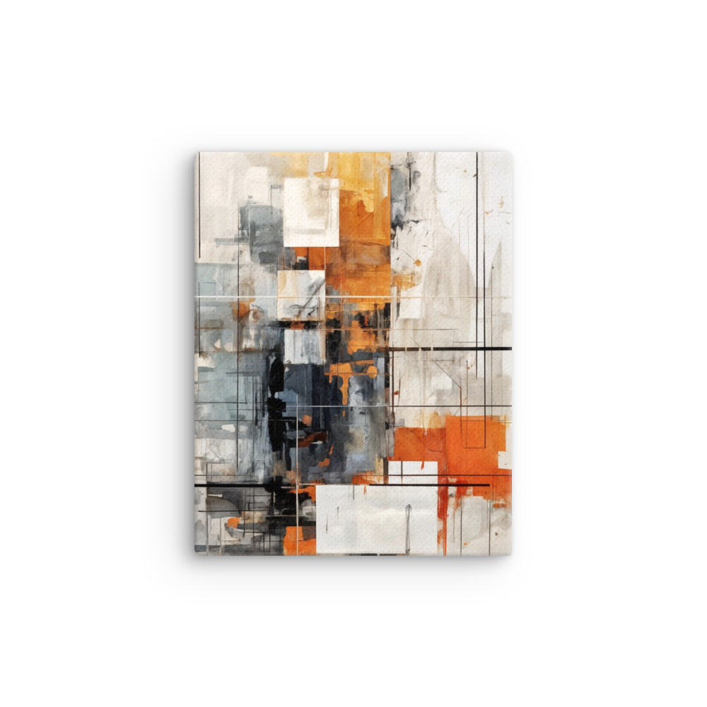 Corrupt thin canvas print product mockup in 12 x 18 inch universal size