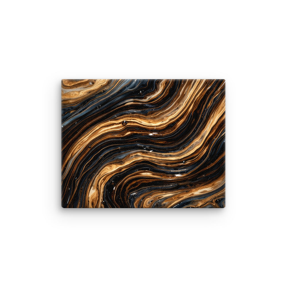 Amber thin canvas print with product details shown in 16 x 20 inch universal size