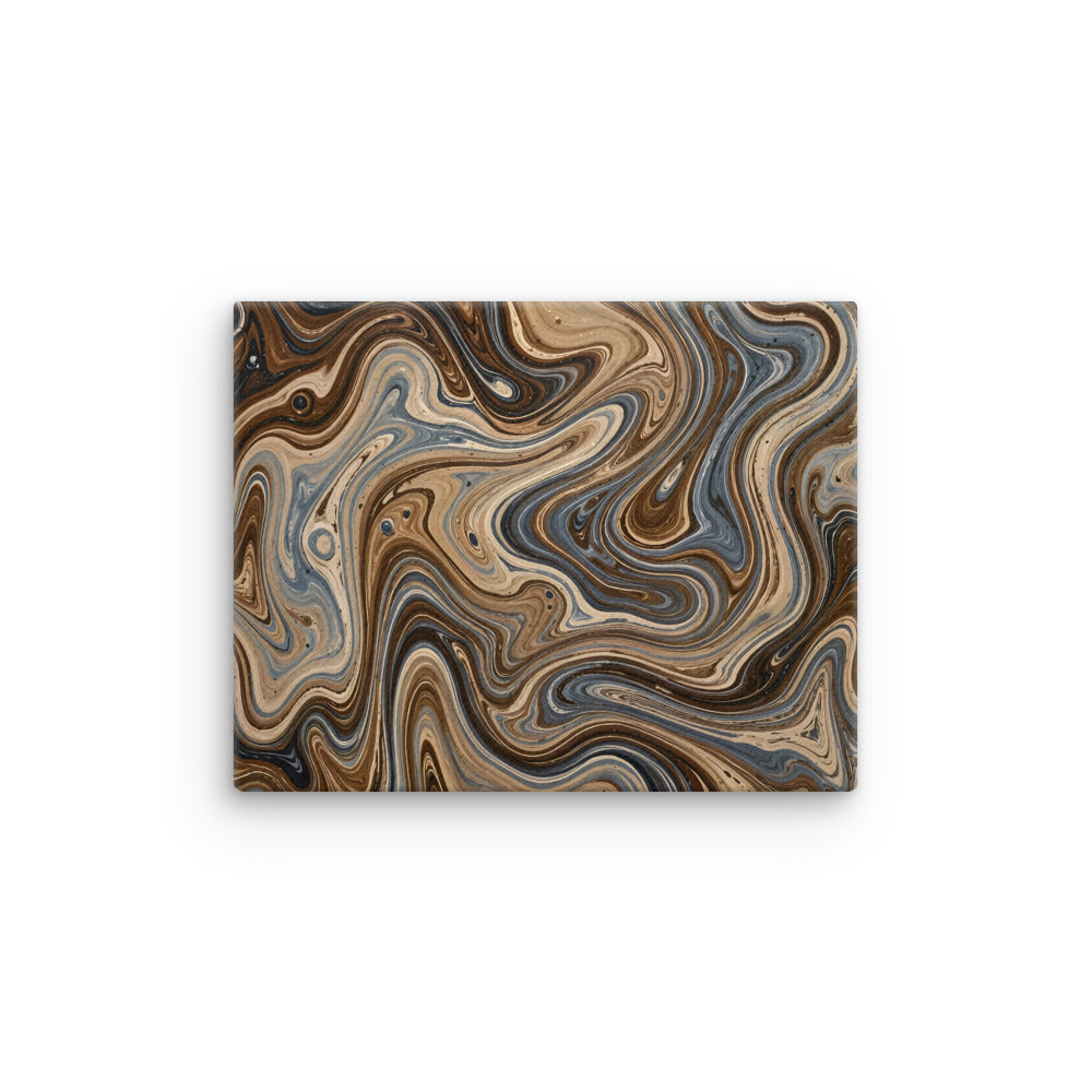 Café Mocha thin canvas print with product details shown in 16 x 20 inch universal size
