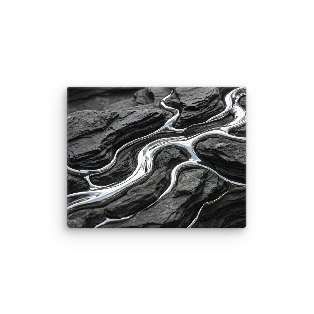 Basalt thin canvas print with product details shown in 16 x 20 inch universal size