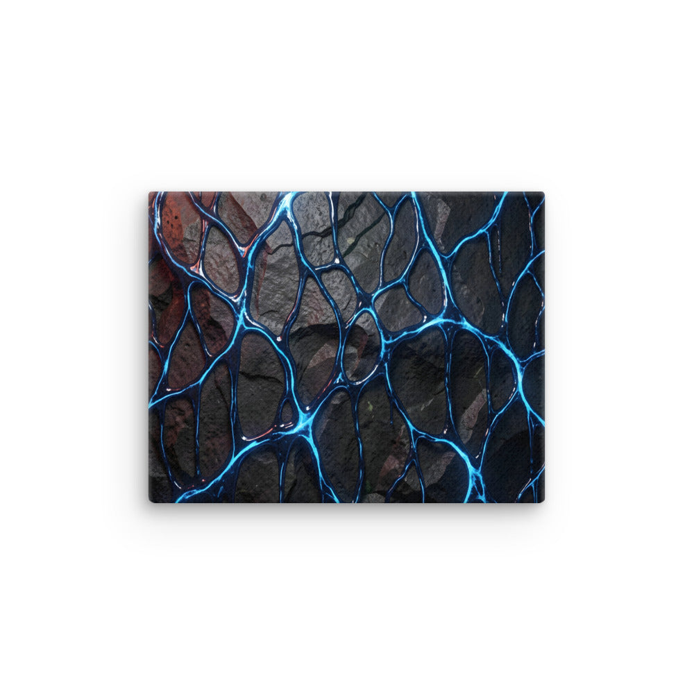 Magmatic thin canvas print with product details shown in 16 x 20 inch universal size