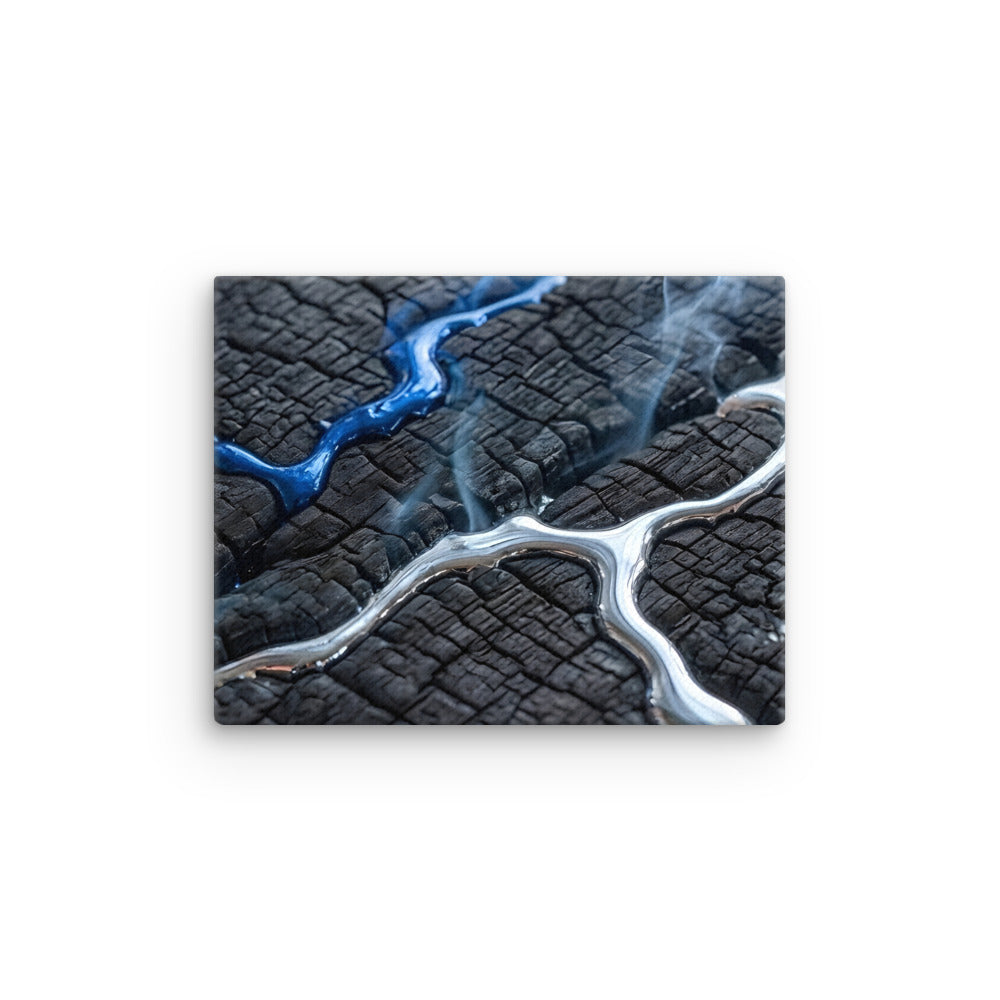 Rhyolite thin canvas print with product details shown in 16 x 20 inch universal size