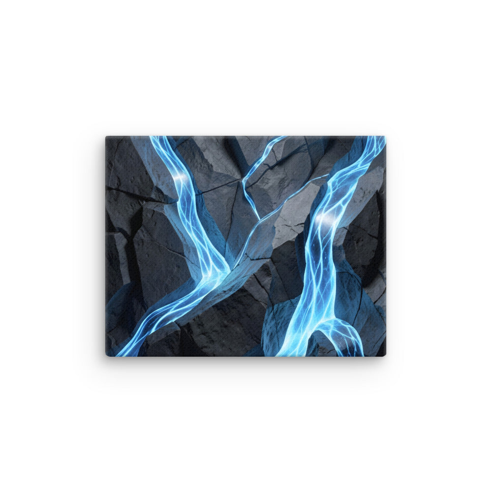 Tephra thin canvas print, front view in 18 x 24 inch large size