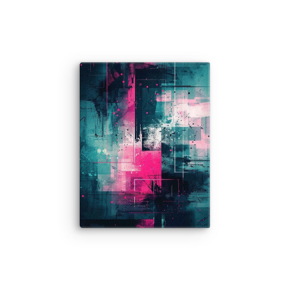 Neona thin canvas print product mockup in 12 x 18 inch universal size