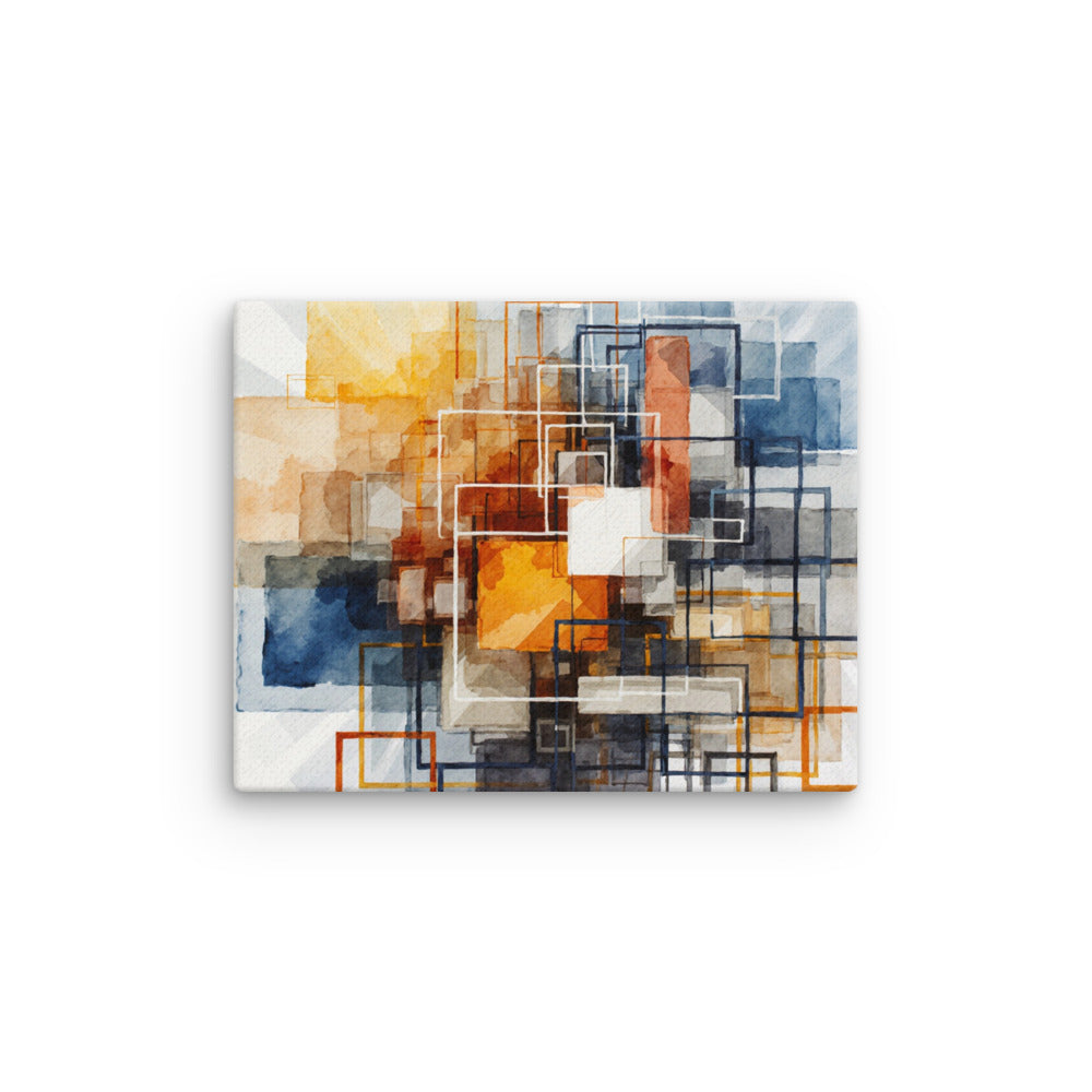 Plinth thin canvas print with product details shown in 16 x 20 inch universal size