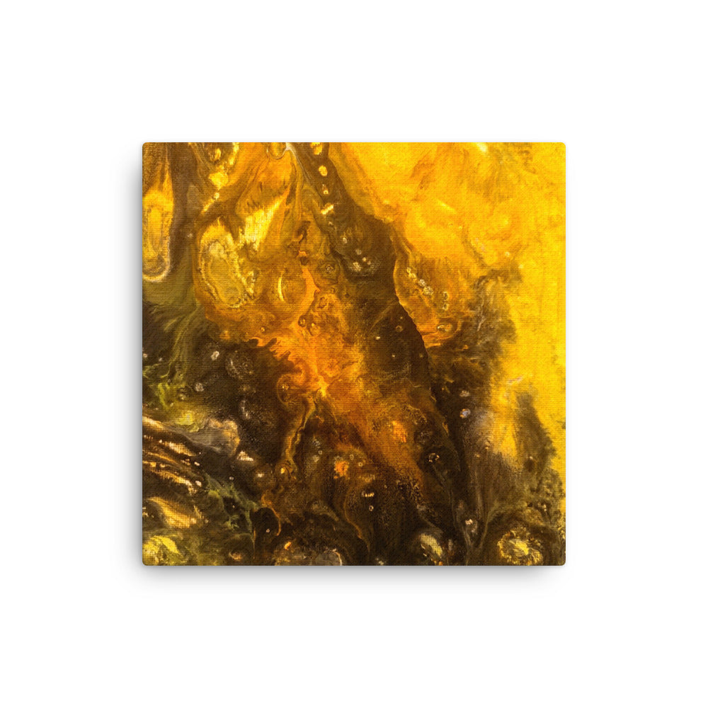 Flame wall art product image as a thin canvas print in 12 x 12 inch universal size