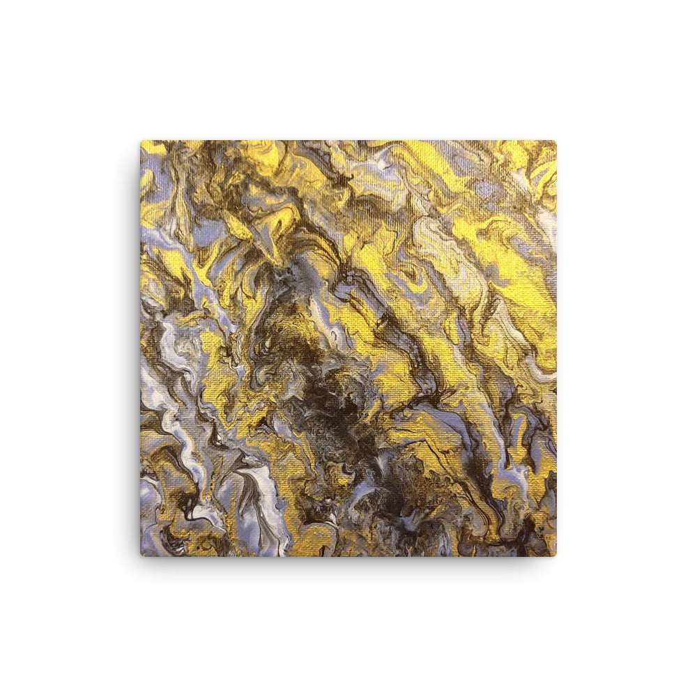 Gold Wave wall art product image as a thin canvas print in 9 x 12 inch universal size
