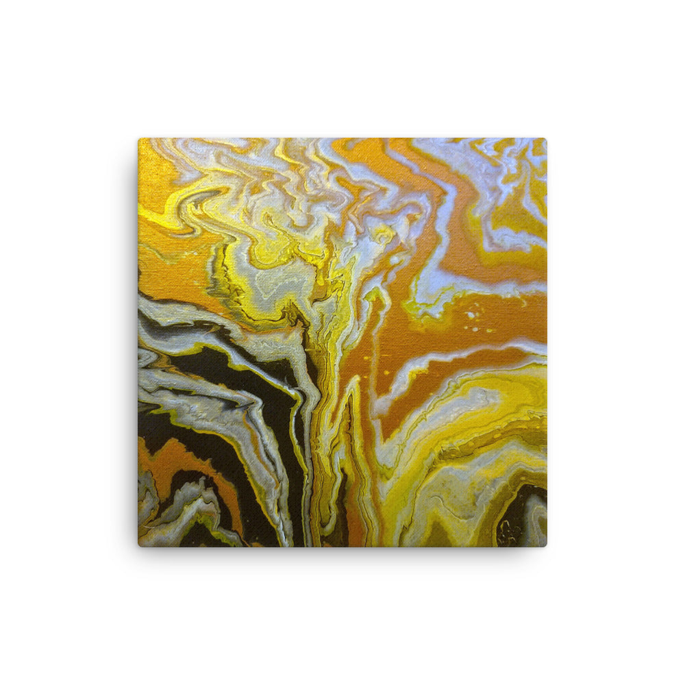 Golden Surge wall art product image as a thin canvas print in 9 x 12 inch universal size