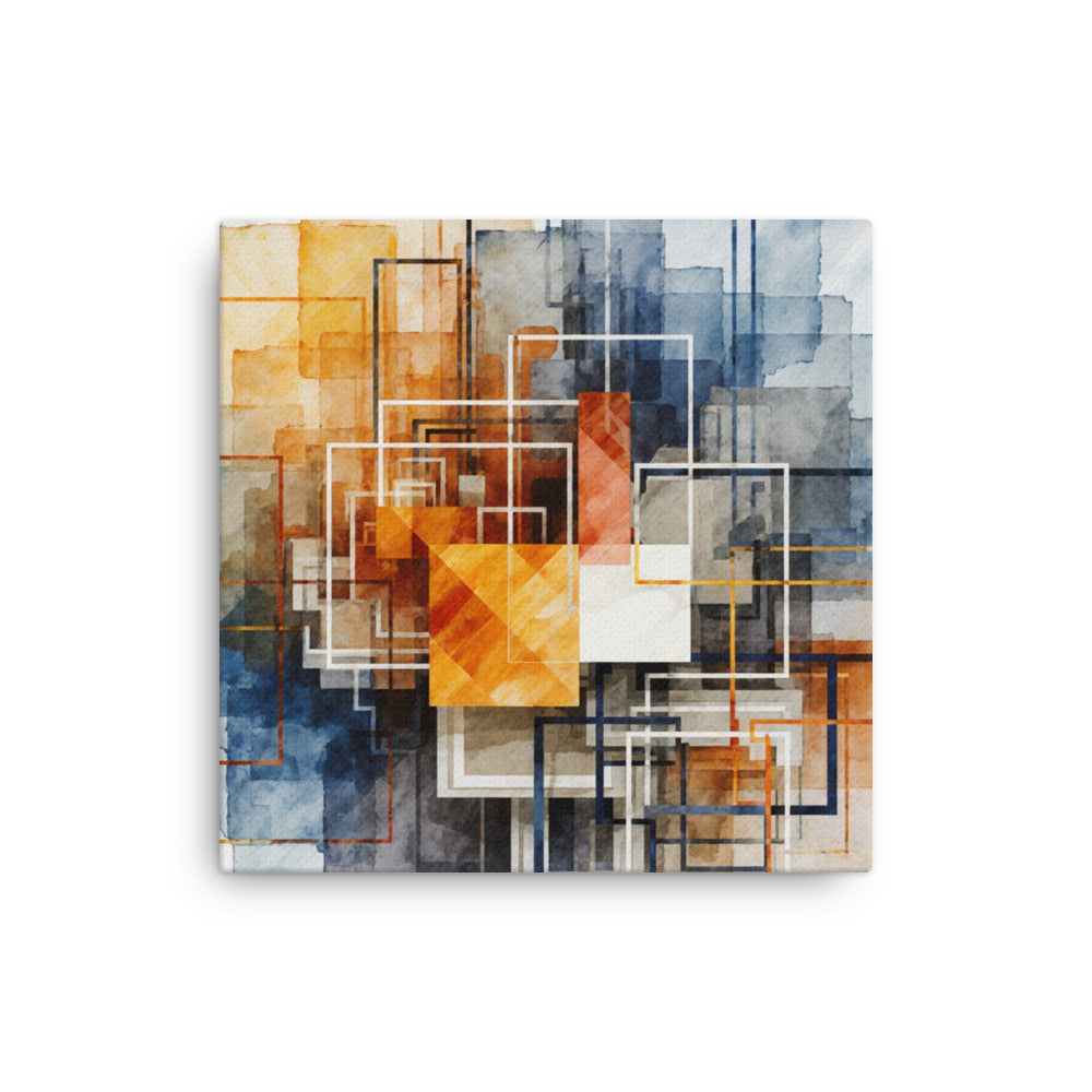 Reticle thin canvas print shown in front view in 8 x 10 inch universal size