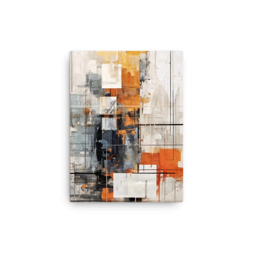 Corrupt thin canvas print shown in front view in 8 x 10 inch universal size