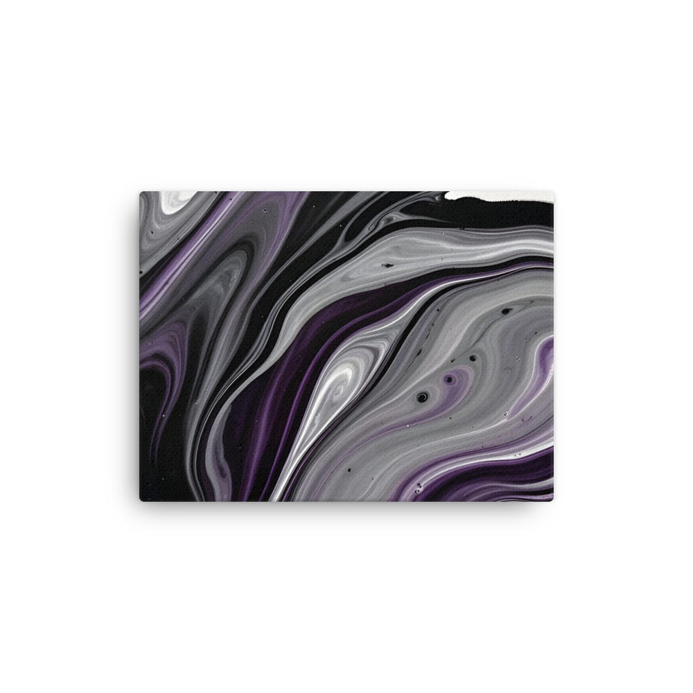 Amethyst Flow thin canvas print front-facing product image in 11 x 14 inch universal size
