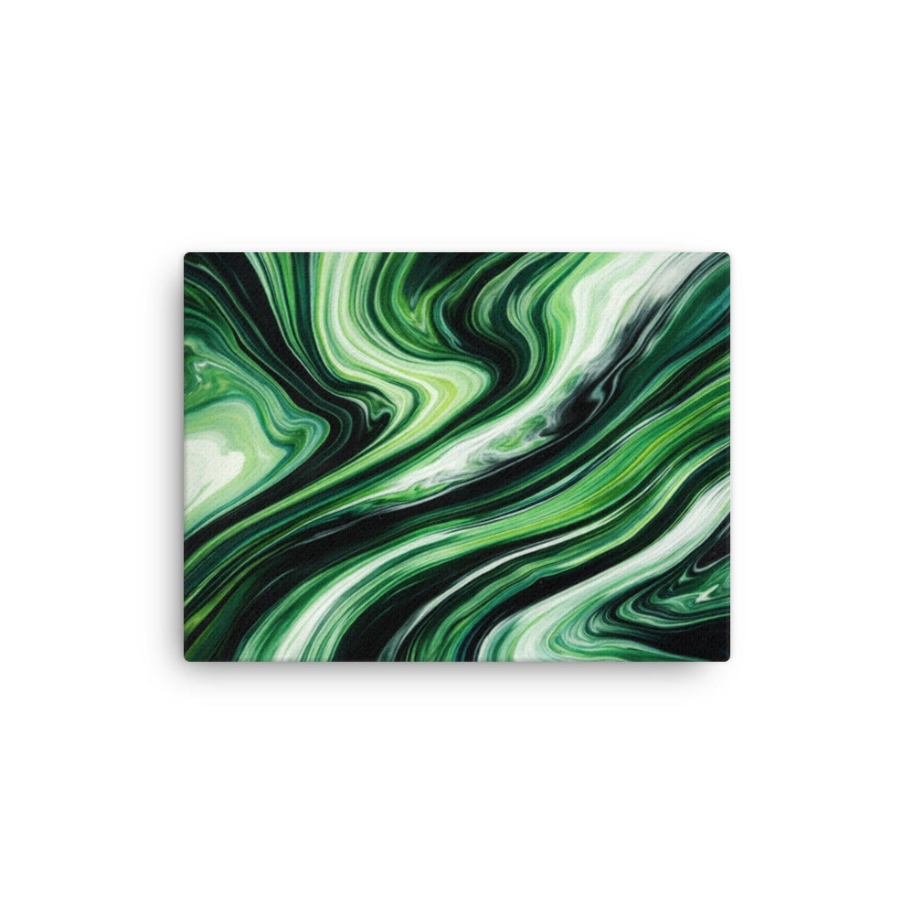 Verdant thin canvas print shown in front view in 11 x 14 inch universal size