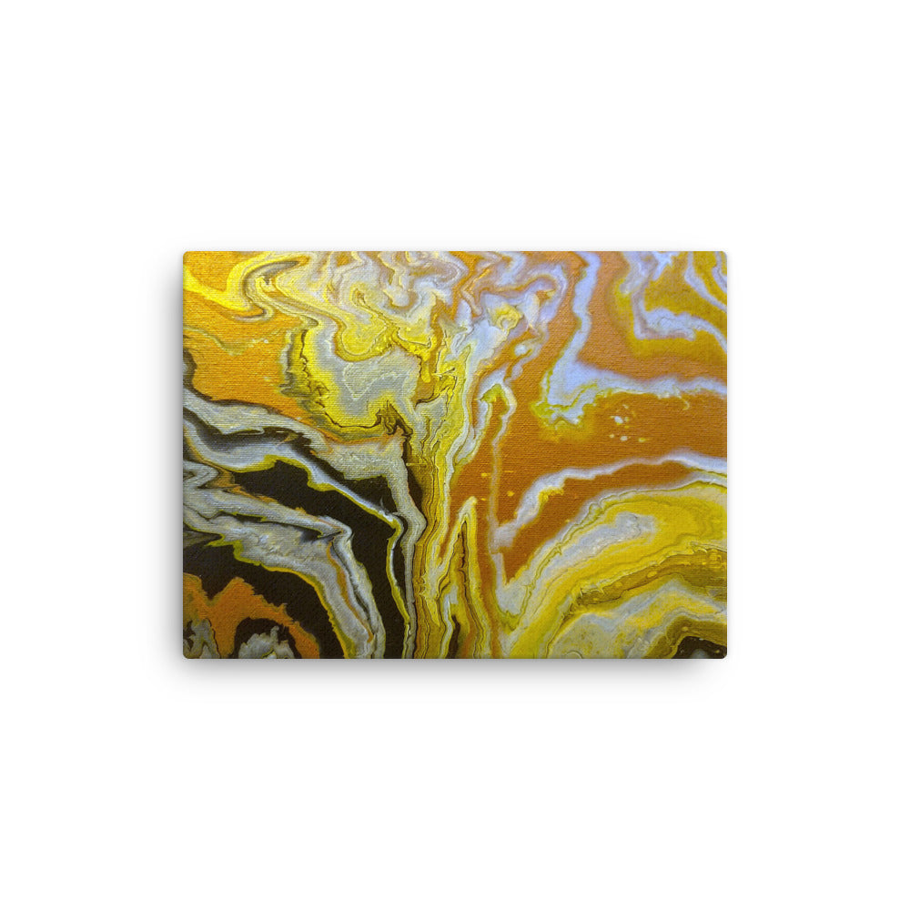 Golden Surge thin canvas print front-facing product image in 11 x 14 inch universal size